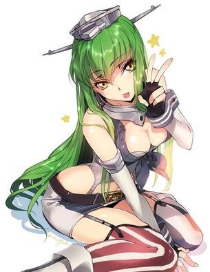 【緑髪】おしゃれでクールな緑髪の女の子の二次元エロ画像＆イラスト Part13