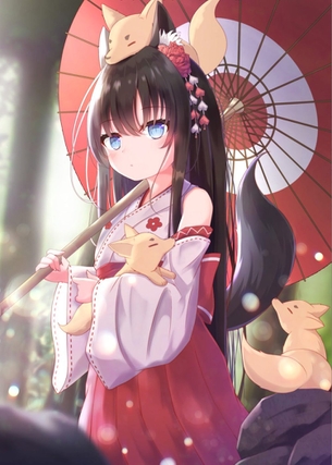 【非・微エロ】穢れた心が清められていく巫女さん虹画像まとめ　その６