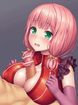 【エロGIF】上原ひまりのパイズリGIFアニメ二次エロ画像【バンドリ】