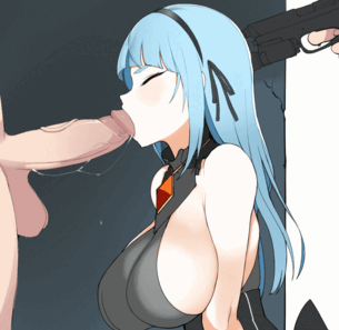 【エロGIF】バイオレットのイラマチオGIFアニメ二次エロ画像【CLOSERS】