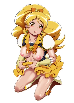 [プリキュア][エロ画像]キュアハニーの巨乳に顔をしずめたよ～♪
