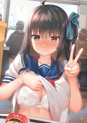 赤面して恥じらってるからこそエロ可愛く見えることがわかる画像