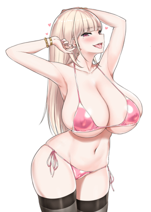 【二次エロ】Hな目でしか見られないエロすぎる水着女子の二次エロ画像 その3
