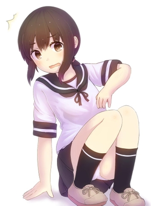 艦これの吹雪のエロ画像！セーラー服を着たエチエチ少女ｗ