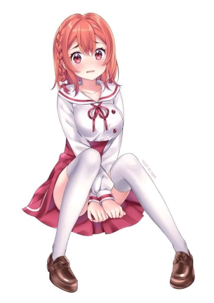 [かのかり][エロ画像]桜沢墨の純白ニーハイソックスを買い取ったよ♪
