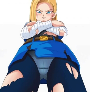 [ドラゴンボール][エロ画像]人造人間18号に逆さ撮りして羞恥心を高めたよ～♪