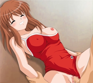 [ハルヒシリーズ][エロ画像]朝比奈みくるのスク水をめくって挿入したよ～♪