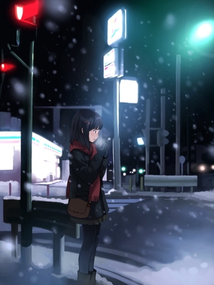 【二次】冬の女の子の画像