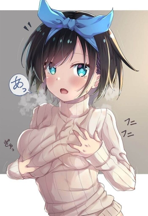 [かのかり][エロ画像]更科瑠夏のおっぱいを”ｷﾞｭｯｷﾞｭｯ”ってしたよ♪