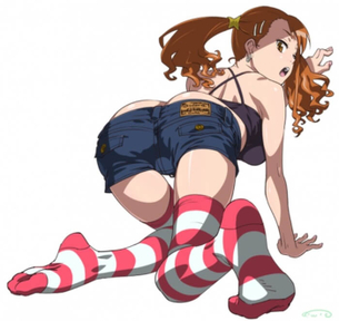 [あの花][エロ画像]あなるのソックス足裏を引かれるほど匂ったよ～♪
