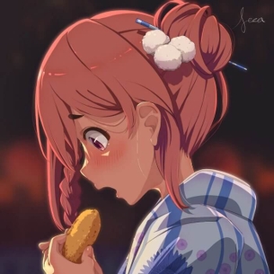 [かのかり][エロ画像]桜沢墨の食事を性的な目線で味わったよ～♪