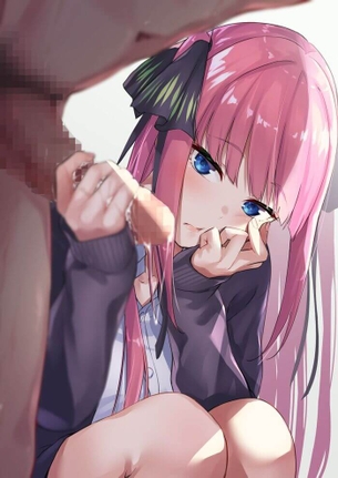 [五等分の花嫁][エロ画像]中野二乃ちゃんの手コキでがっつり射精したよ～♪