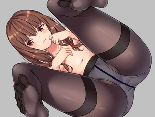 [かぐや様][エロ画像]伊井野ミコの黒パンストの足裏をくっそ匂った♪