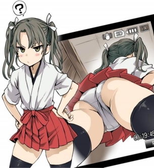 [艦これ][エロ画像]瑞鶴の注意を引き付けて純白パンチラを盗撮したよ♪
