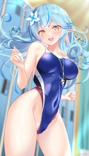【非・微エロ】水曜日の青髪美少女画像まとめ　その１６６