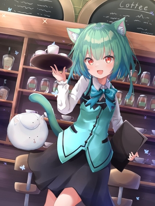 【非・微エロ】木曜日の緑髪美少女画像まとめ　その１６７