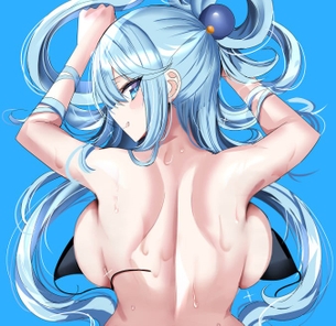 【裏乳】背中越しでもおっぱいがはみ出てる爆乳女子の二次エロ画像 その2