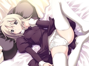 パンチラしちゃってる女の子の二次画像！白が一番ｗ