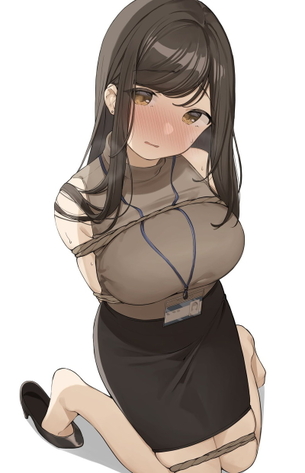 【画像】黒ストとスーツのOLさんの、セクシーな女の子イラスト集