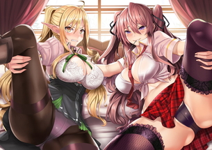 ツンデレっぽい女の子の二次エロ画像！二人の時は甘えまくりかなｗ