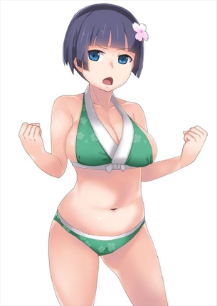 夜桜のオナニー姿を想像するだけでめっちゃ抜けるエロ画像【閃乱カグラ】