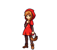 赤ずきんと狼　ローズミルクティー gif animated