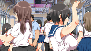ヤれる子!電車エッチ