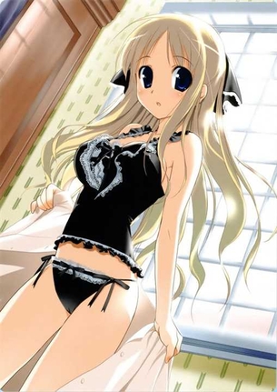【下着(縞パン)】下着姿が可愛い女の子の二次元エロ画像＆イラスト Part68