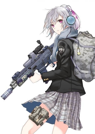 銃持ってたり武装してる女の子の画像ください part1