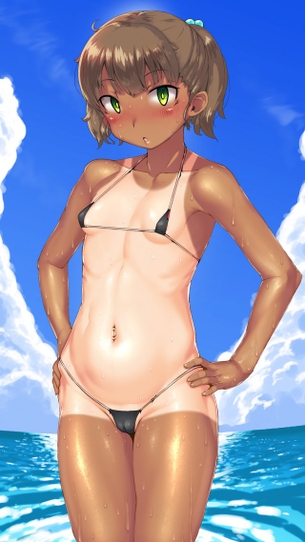 【2次】キレイな褐色娘・日焼け娘画像