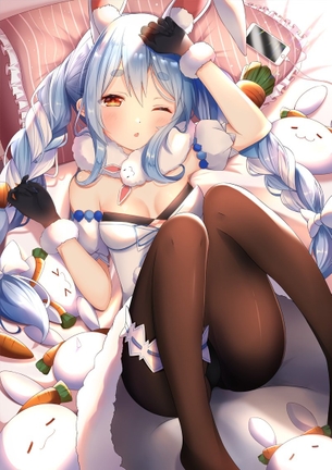 【ホロ】兎田ぺこらちゃんの黒タイツバニー画像【200万人おめでとう】