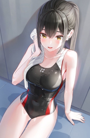 【二次】競泳水着を着た女の子の画像　その１９
