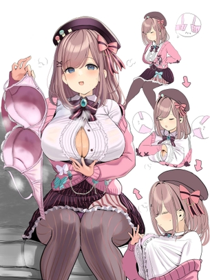 着けてないけど、ソコにアル。目の前の女の子と、脱ぎたて＆脱がしたてのブラ画像♪