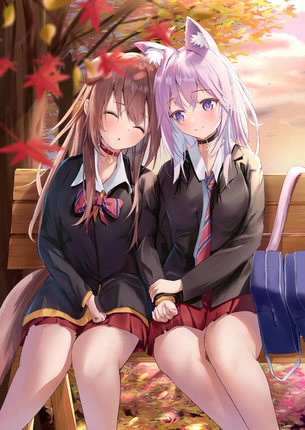 百合営業は結構！といいつつぶひぃぃとなっちゃうVTuber百合二次元エロ画像が尊い・・・