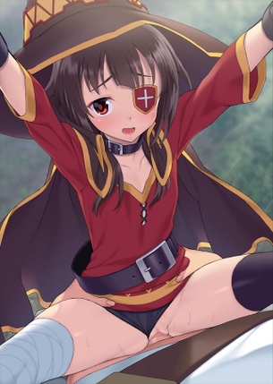 【この素晴らしい世界に祝福を！】めぐみんがオナニーしているのを想像して即抜き二次エロ画像