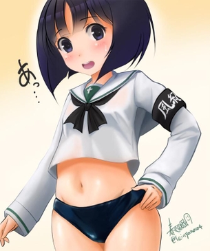 【エロ画像】ガールズ&パンツァーのエロコスプレの参考にしたくなる園みどり子のキャラクター画像