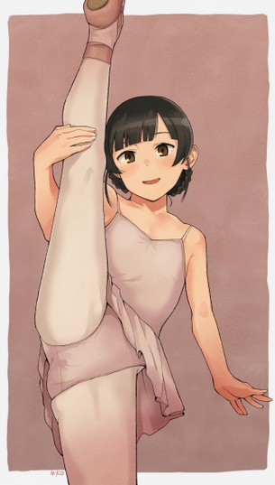 【２次】Ｉ字バランスしてる女の子のエロ画像その５