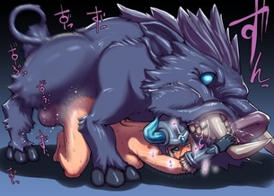 【エロ】豚や犬のような獣達に種付け交尾されてる女の子９【異種姦・獣姦】