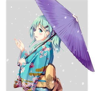 【緑髪】おしゃれでクールな緑髪の女の子の二次元エロ画像＆イラスト Part01