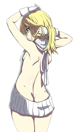 【背中】綺麗な背中が魅力的な女の子の二次元エロ画像＆イラスト Part01