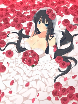 黒髪の萌えイラスト