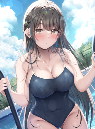 【二次】男をムラつかせる垂れ目巨乳女子のエロ画像