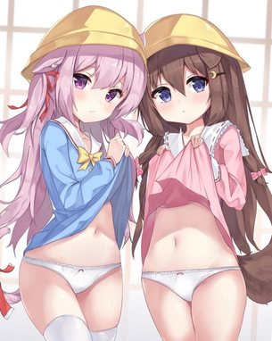 【非・微エロ】スカートたくしあげ二次画像まとめ その１８