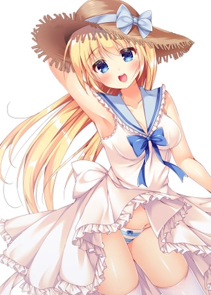 【２次】縞パン美少女のエロ画像その１２