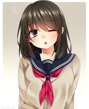 【制服】制服美少女の二次元エロ画像＆イラスト Part64