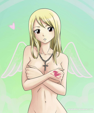 [FAIRY TAIL][エロ画像]ルーシィとエッチができる優越感で勃起したよ～♪