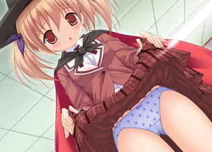 水玉パンツ・ドット柄パンツは可愛い二次元エロ画像