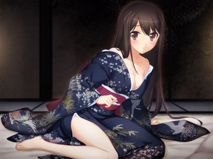 【ストレートヘア】さらさらストレートヘアが魅力的な女の子の二次元エロ画像＆イラスト Part03