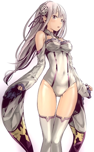 【二次】レオタードっぽい感じのコスチュームを着てる女の子の画像