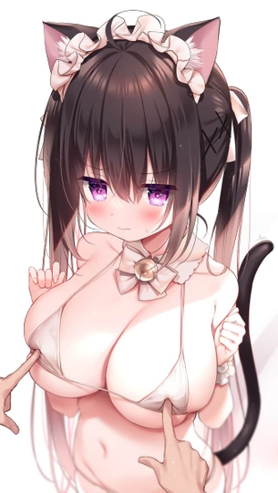 乳首当てゲームで見事に命中して感じちゃう女の子のエロ画像